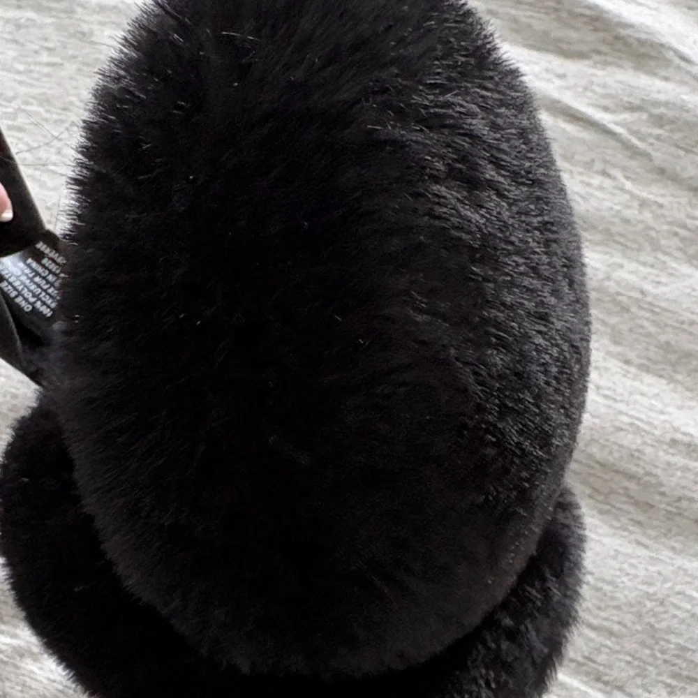 Elegant Black Embellished Ear Muffs